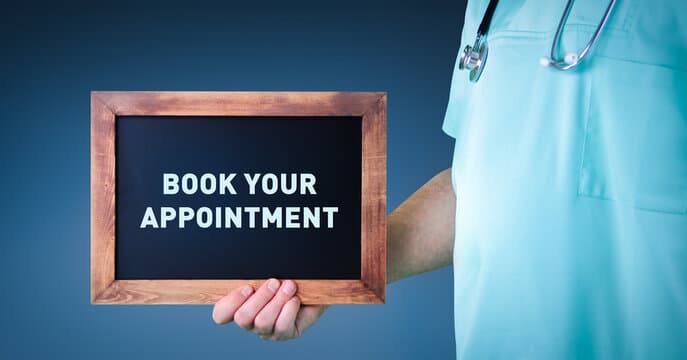Dental clinic reception